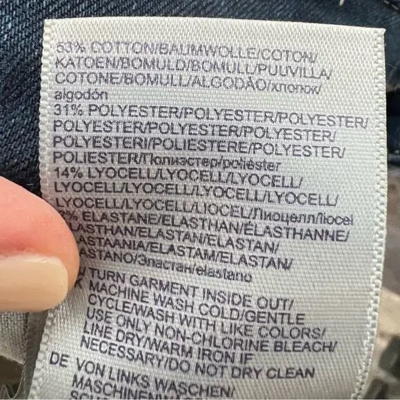 NYDJ dark wash straight leg lift and tuck jeans size 12 B100 - Picture 5 of 7